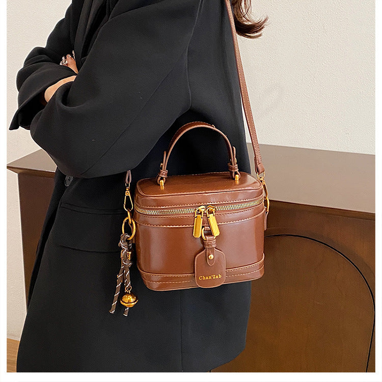 Women’s Premium Vintage Bucket Bag - Retro Chic Top Handle Crossbody Purse for Stylish Casual Use