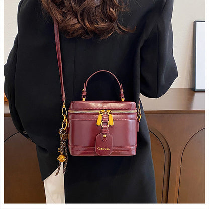 Women’s Premium Vintage Bucket Bag - Retro Chic Top Handle Crossbody Purse for Stylish Casual Use