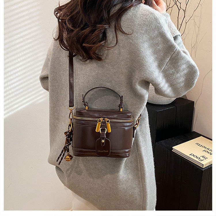 Women’s Premium Vintage Bucket Bag - Retro Chic Top Handle Crossbody Purse for Stylish Casual Use