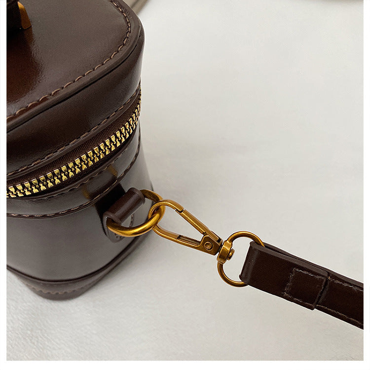 Women’s Premium Vintage Bucket Bag - Retro Chic Top Handle Crossbody Purse for Stylish Casual Use