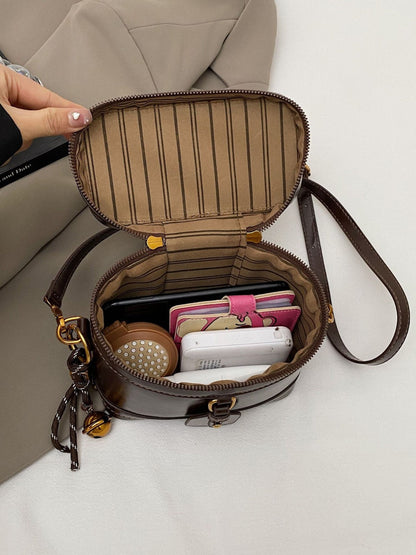 Women’s Premium Vintage Bucket Bag - Retro Chic Top Handle Crossbody Purse for Stylish Casual Use
